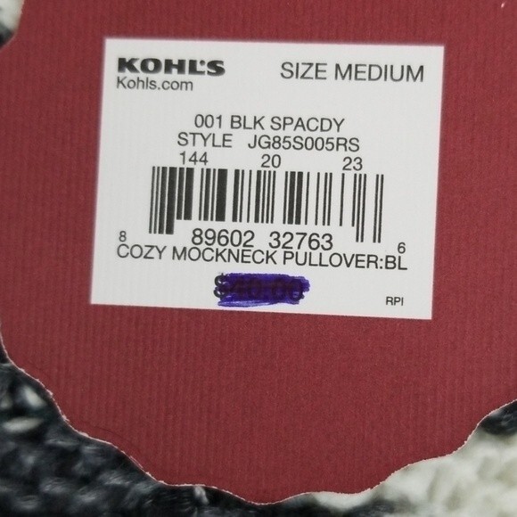 S.o. gray mockneck pullover long sleeve sweater. Size M - Picture 5 of 7